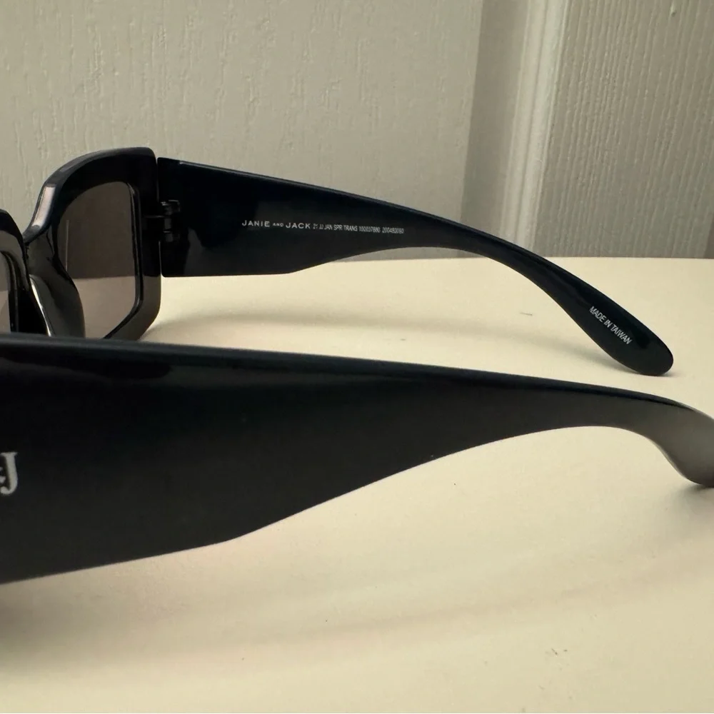 TWO Pairs of Janie and Jack Square Sunglasses, Floral, Ombré, 4+